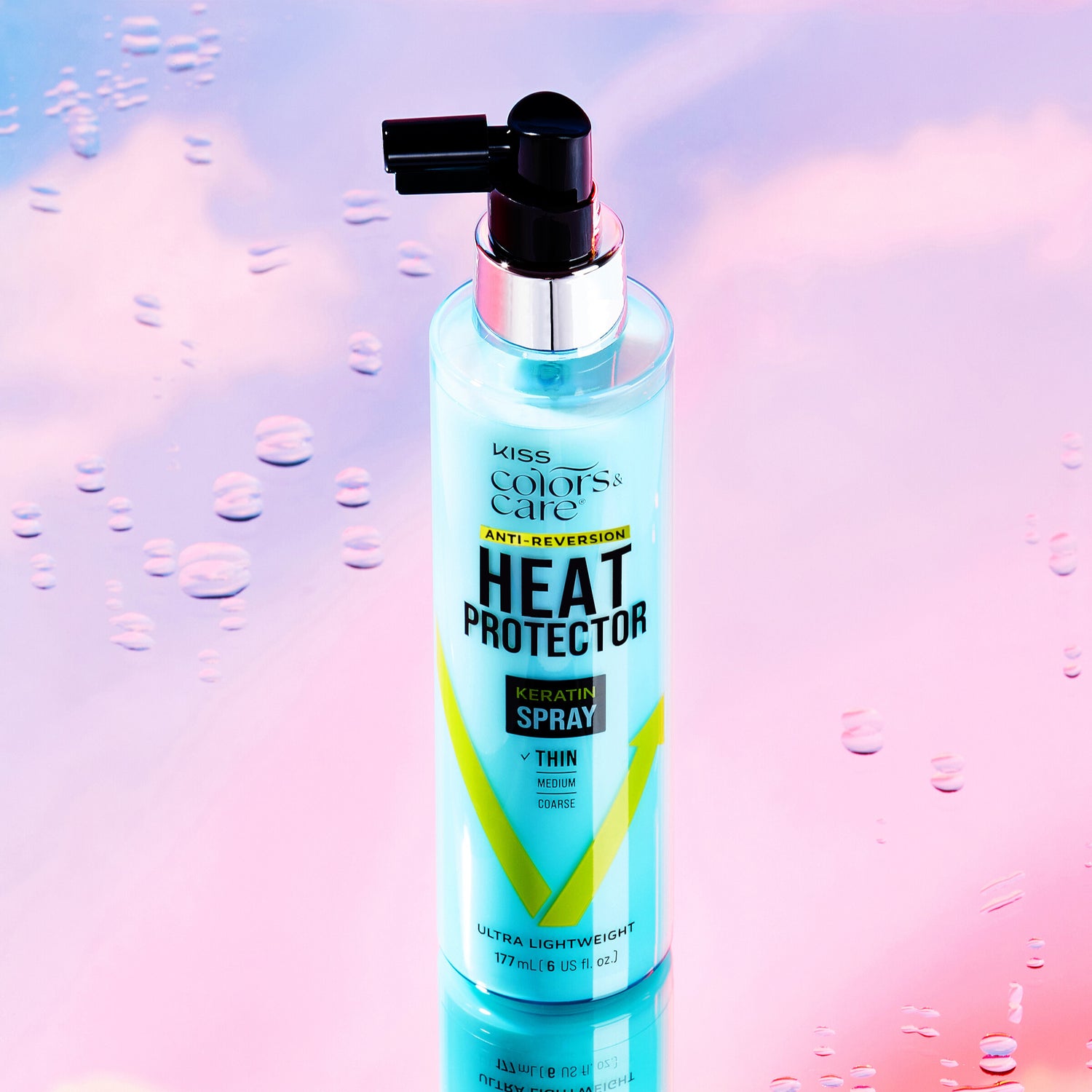 Kiss Colors &amp; Care Anti-Reversion Heat Protector Keratin Spray