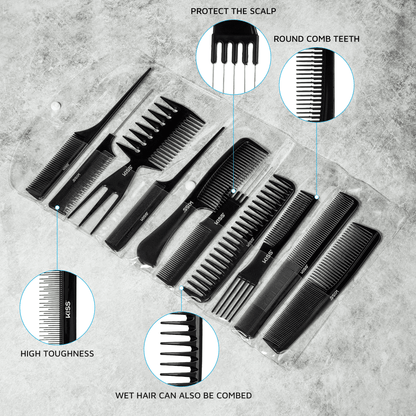 Professional Heat Resistant Pin Tail Parting Comb