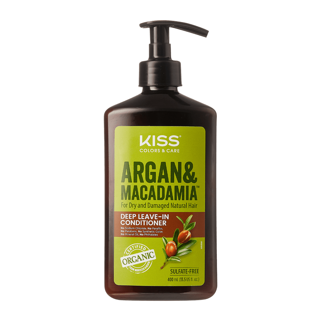 KISS Colors &amp; Care Argan &amp; Macadamia Deep Leave-In Conditioner 400ml