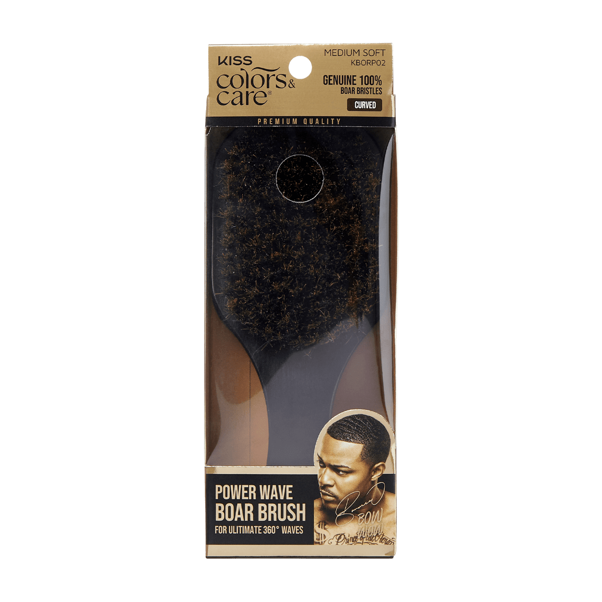 Bow Wow 360 Power Wave Premium Boar Brush - Medium Soft