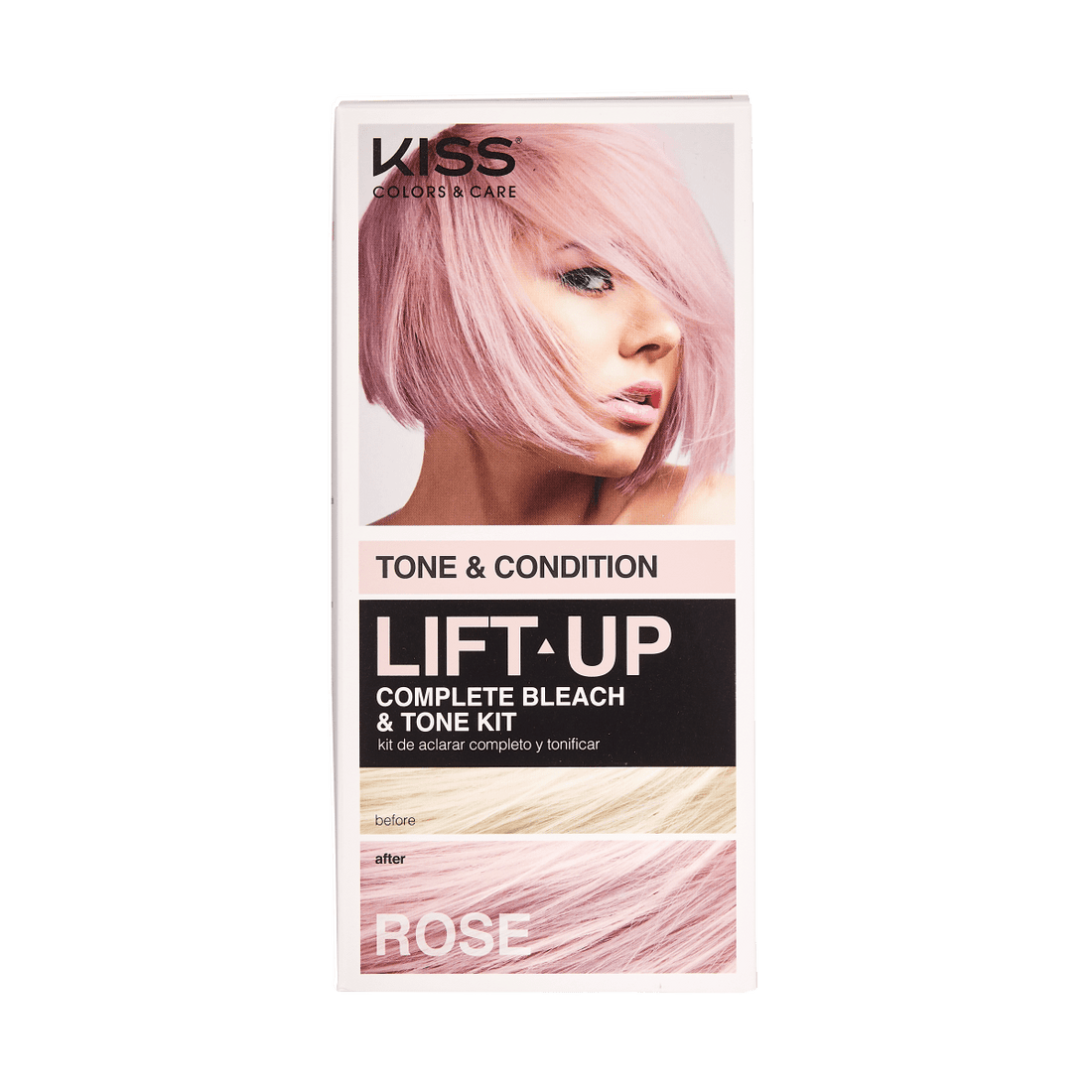 KISS LIFT UP COMPLETE BLEACH &amp; TONE KIT – ROSE