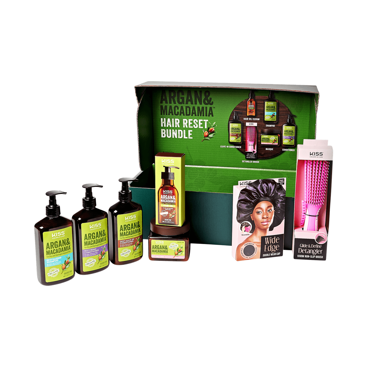 KISS Colors &amp; Care Hair Reset Bundle 7-Piece Wash &amp; Nourish Set