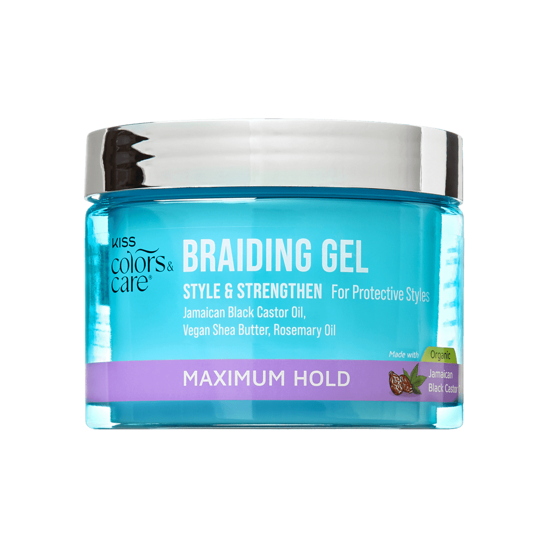 KISS Colors &amp; Care Braiding Gel, Maximum Hold, 6 oz.