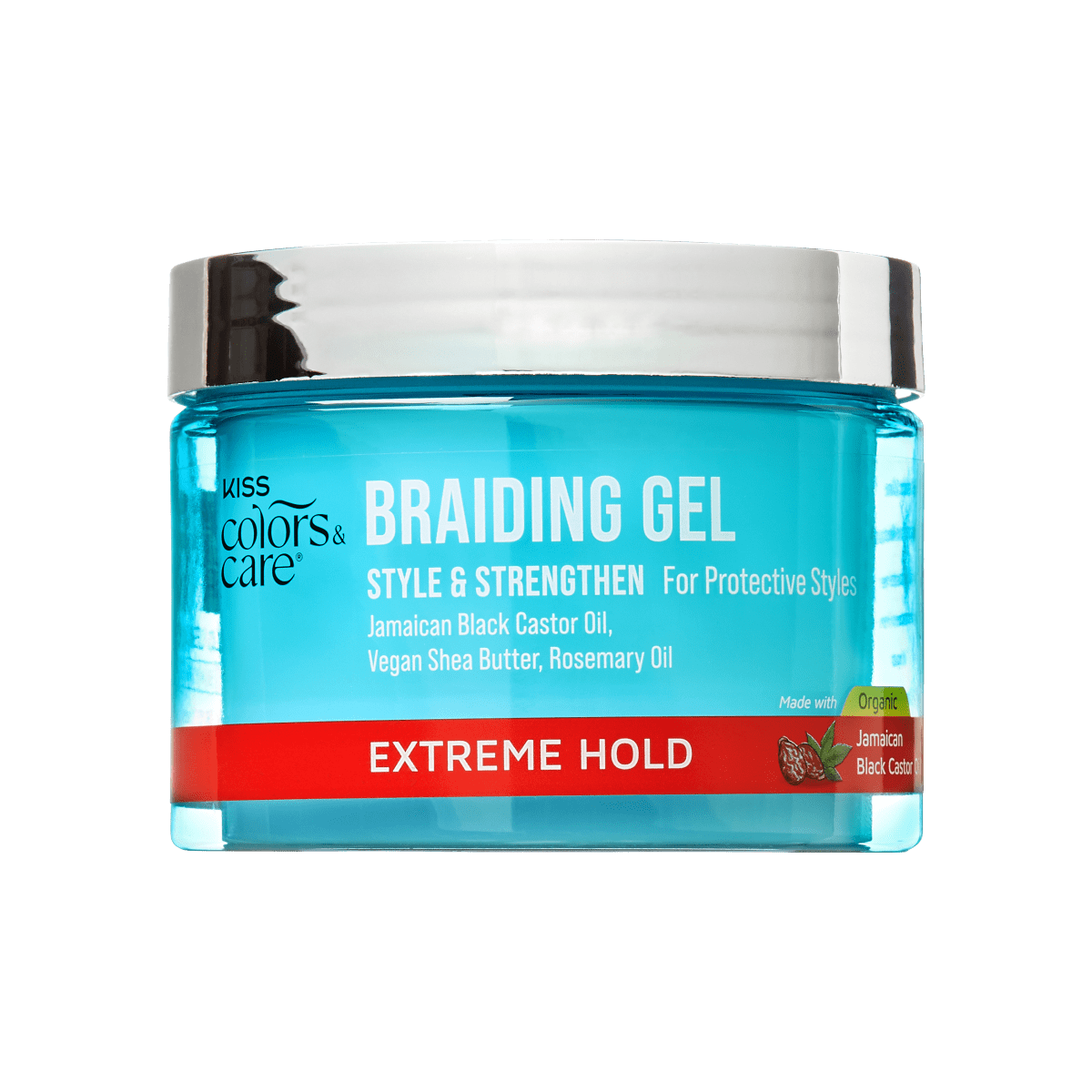 KISS Colors &amp; Care Braiding Gel, Extreme Hold, 6 oz.