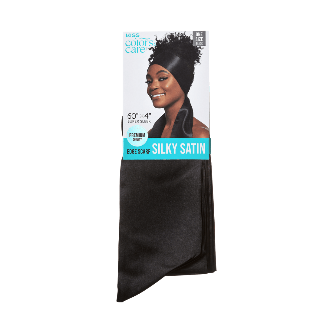 KISS Colors &amp; Care Silky Satin Edge Scarf - Black