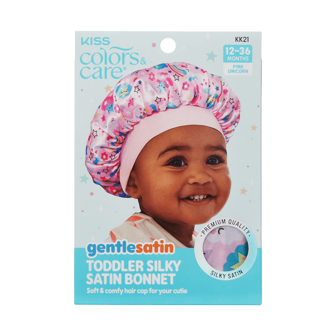 KISS Colors &amp; Care Toddler Silky Satin Bonnet