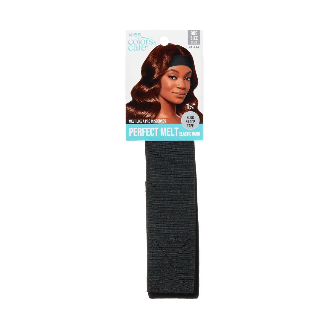 KISS Colors &amp; Care Perfect Melt Elastic Band - Black, 1 3/4&quot;