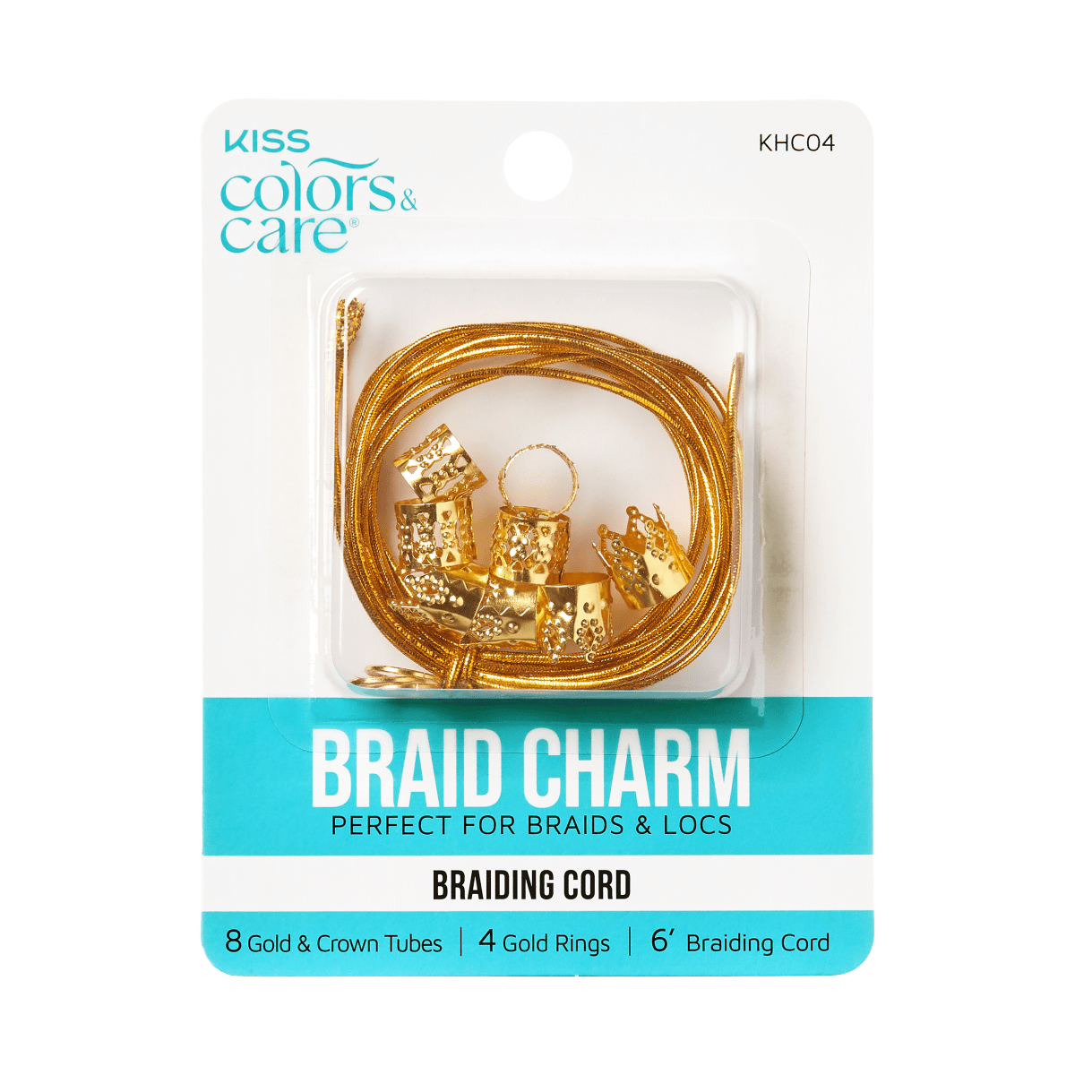 KISS Colors &amp; Care Braid Charms - Gold