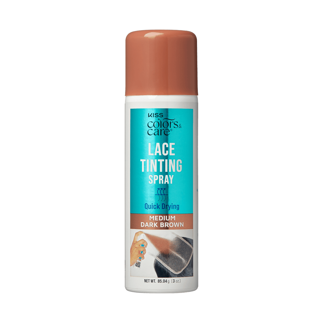 KISS Colors &amp; Care Lace Tinting Spray - Medium Dark Brown