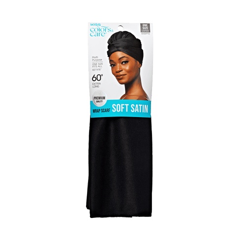 KISS Colors &amp; Care Satin Wrap Scarf - Black