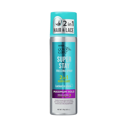 Kiss Colors & Care Super Stay Freezing Spray Maximum Hold, 6 oz