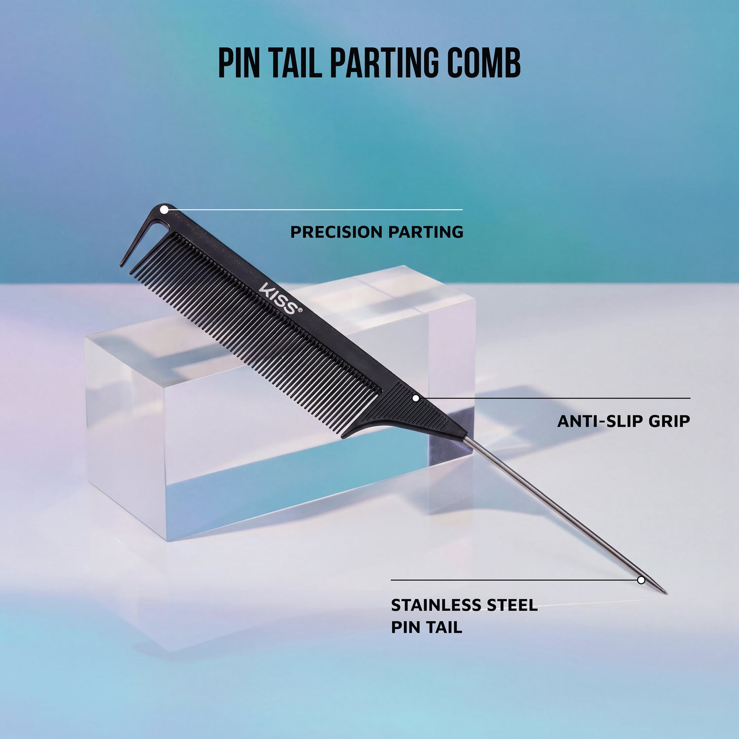 Kiss Colors &amp; Care Pin Tail Parting Comb