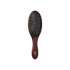 Wooden wig brush with dark brown handle and black cushioned bristles, branded "KISS Colors & Care" on the handle.