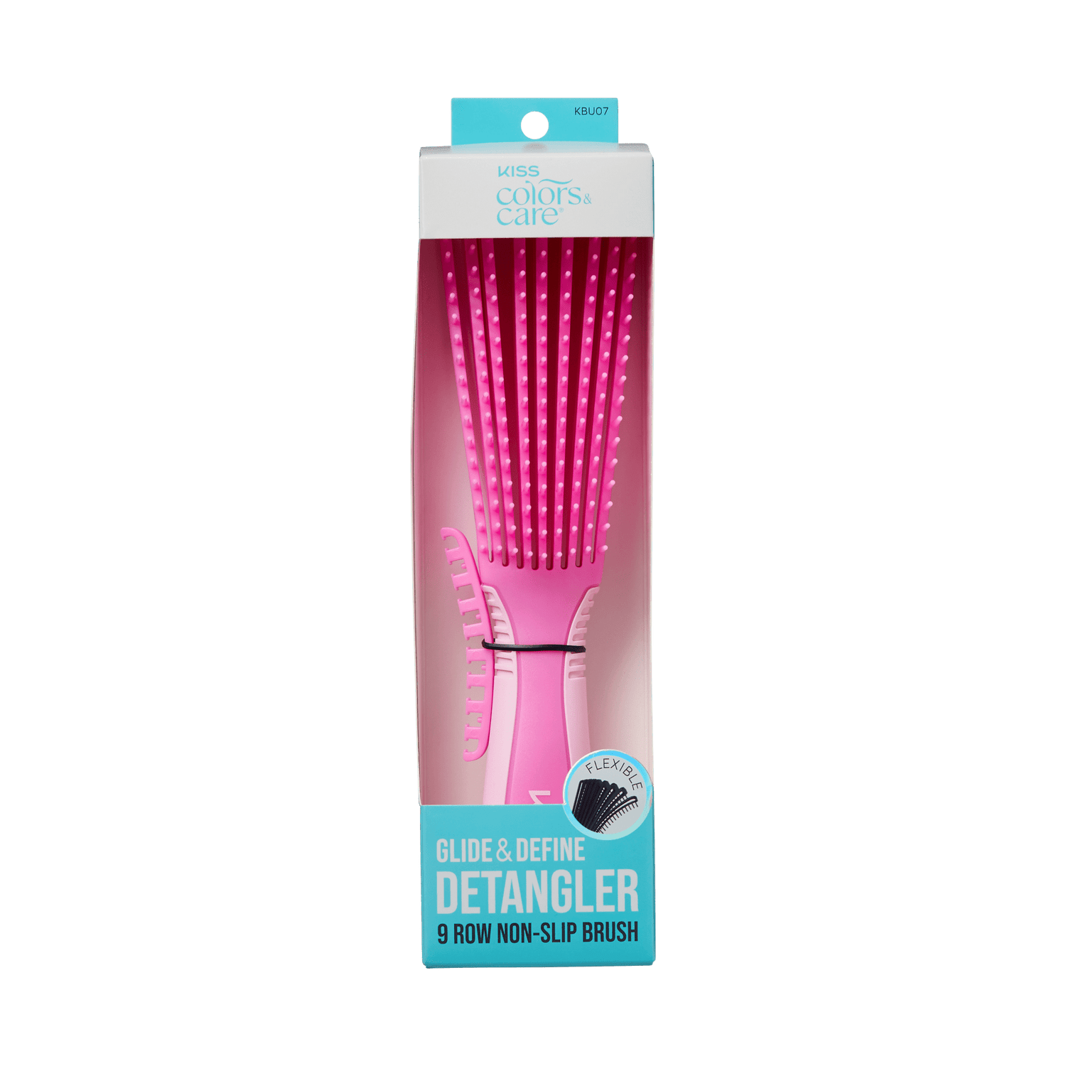 Kiss Colors &amp; Care Glide &amp; Define Non-Slip Detangling Brush