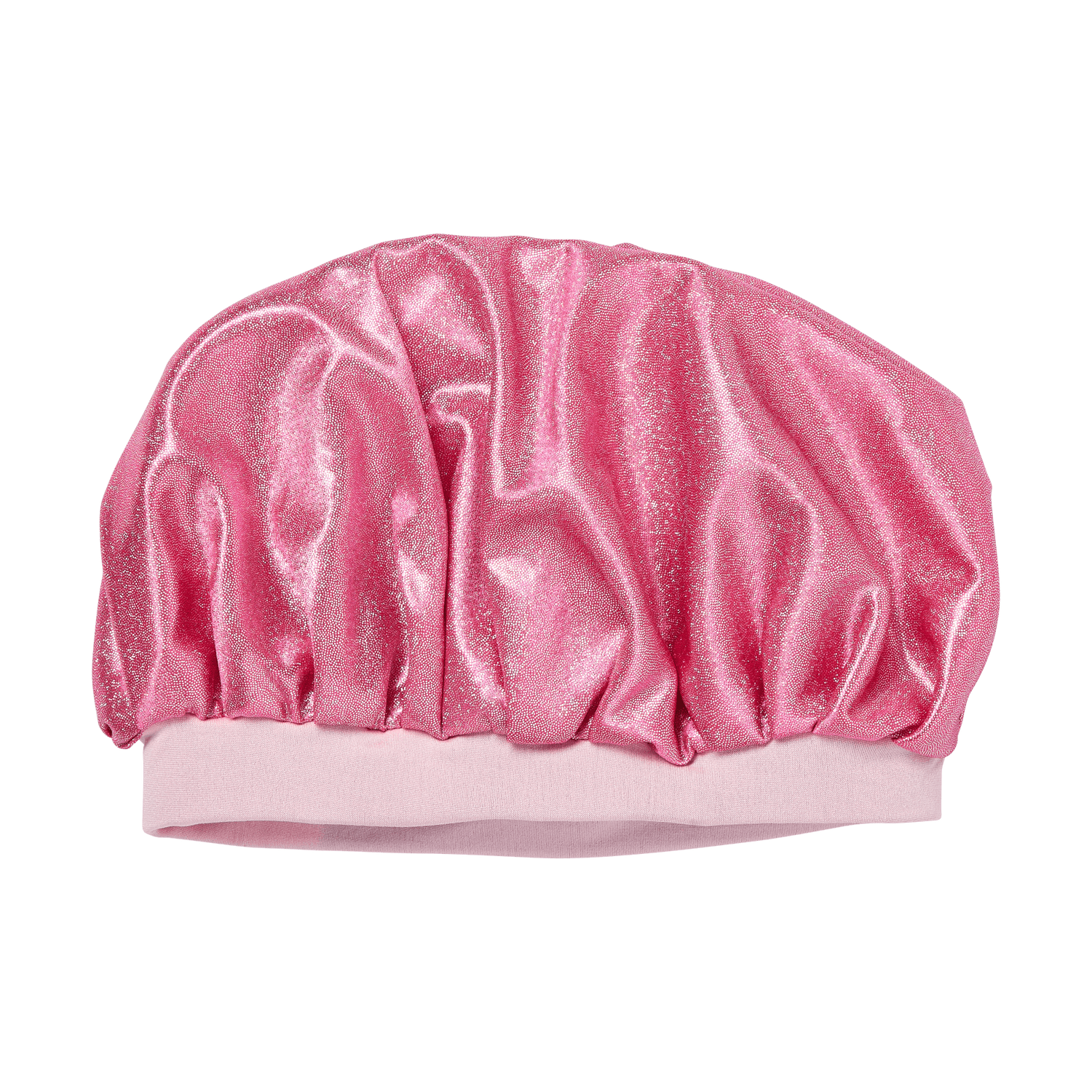 KISS Colors &amp; Care Glamour Glitter Bonnet Cap, XL - Pink Pearl