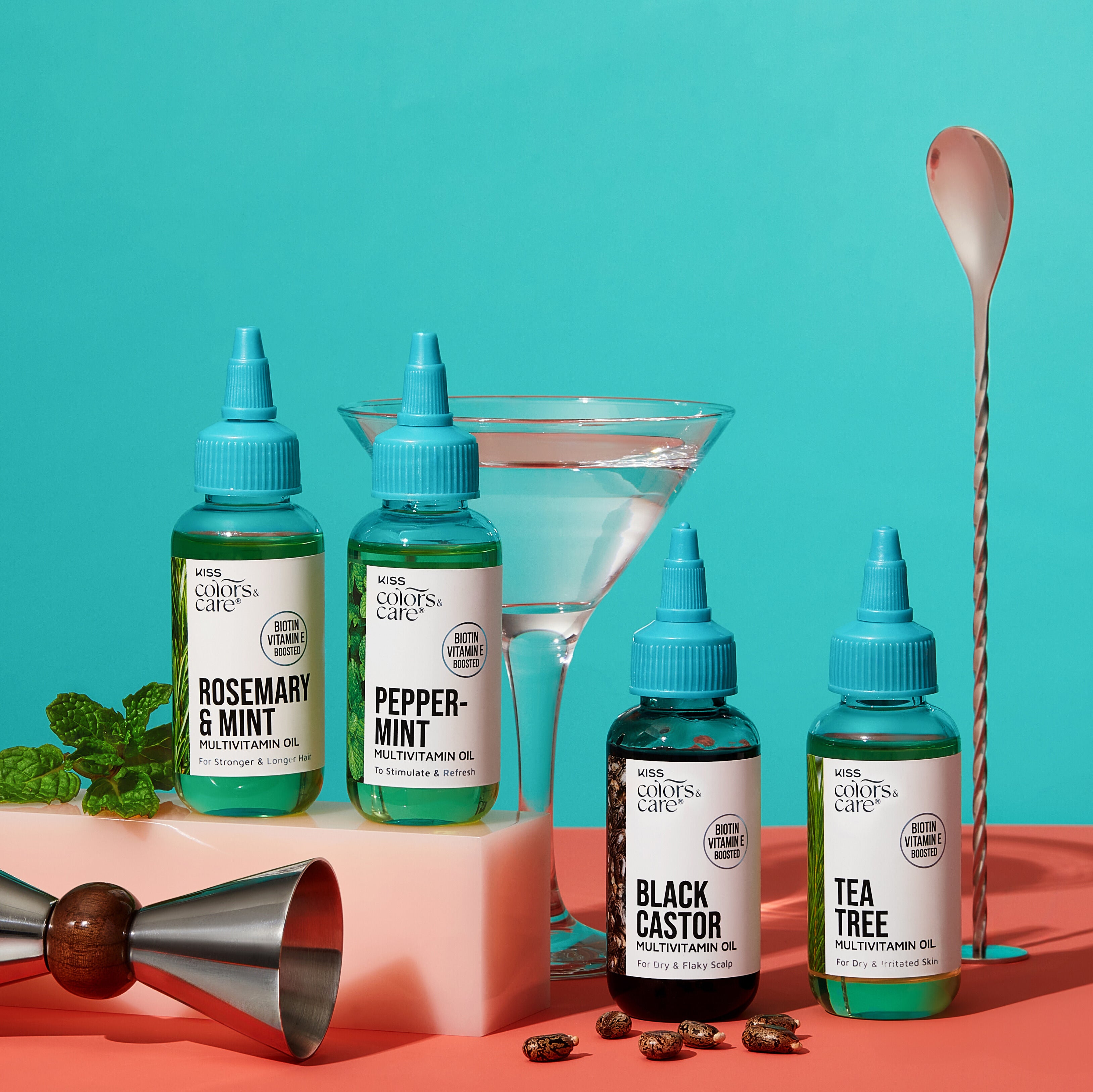 KISS Colors &amp; Care Multivitamin Oil - Peppermint