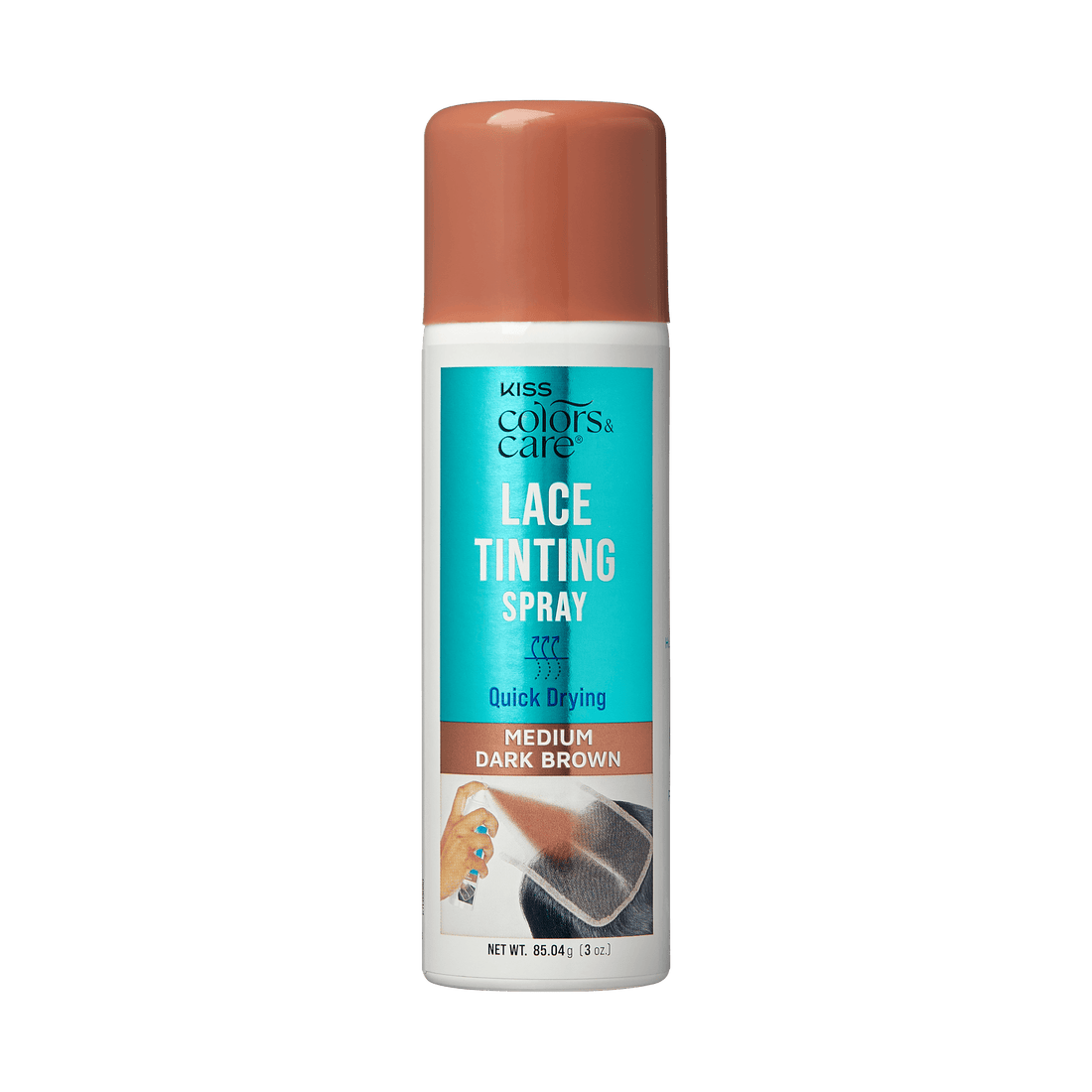 KISS Colors &amp; Care Lace Tinting Spray – Medium Dark Brown