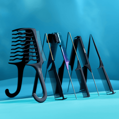 KISS Colors &amp; Care 3-in-1 Ombre Chrome Edge Combrush