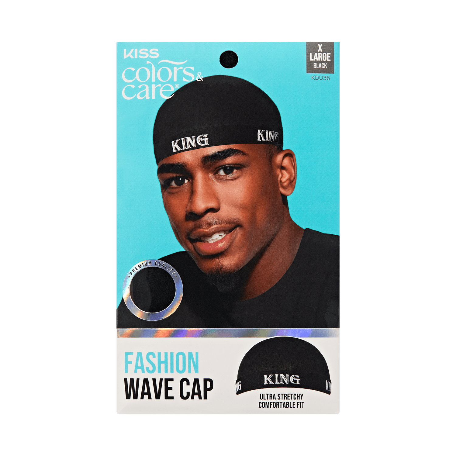 Kiss Colors &amp; Care Premium Fashion Wave Cap - Black