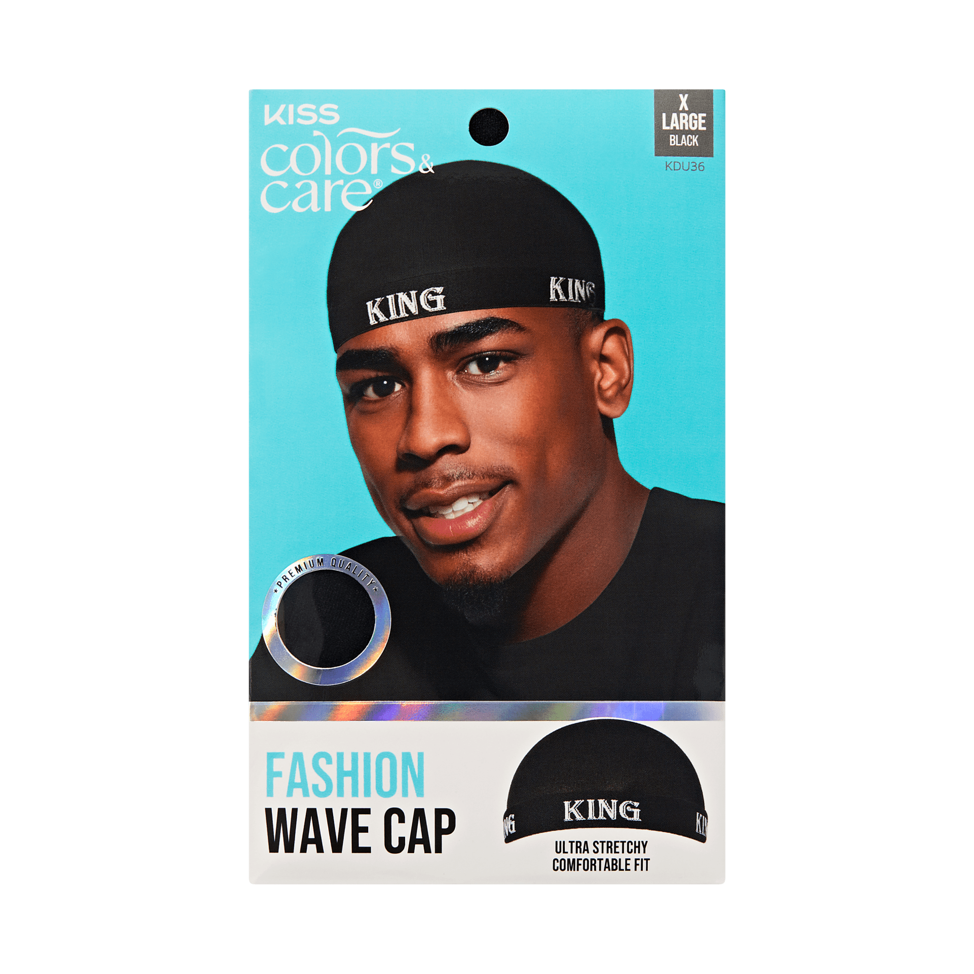 Kiss Colors &amp; Care Premium Fashion Wave Cap - Black