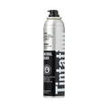 Silver and black aerosol can of KISS Colors &amp; Care Tintation Spray in Natural Black, labeled as temporary hair color spray enriched with olive oil, quick drying, water-resistant, and smudge-proof.