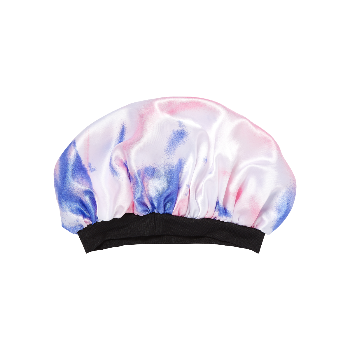 KISS Colors &amp; Care Kids Satin Wide Band Bonnet - Tie Dye Pink Purple