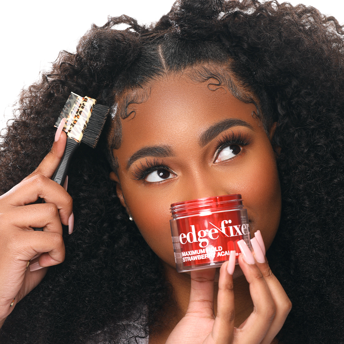 KISS Colors &amp; Care Edge Fixer 100 mL - Strawberry Acai