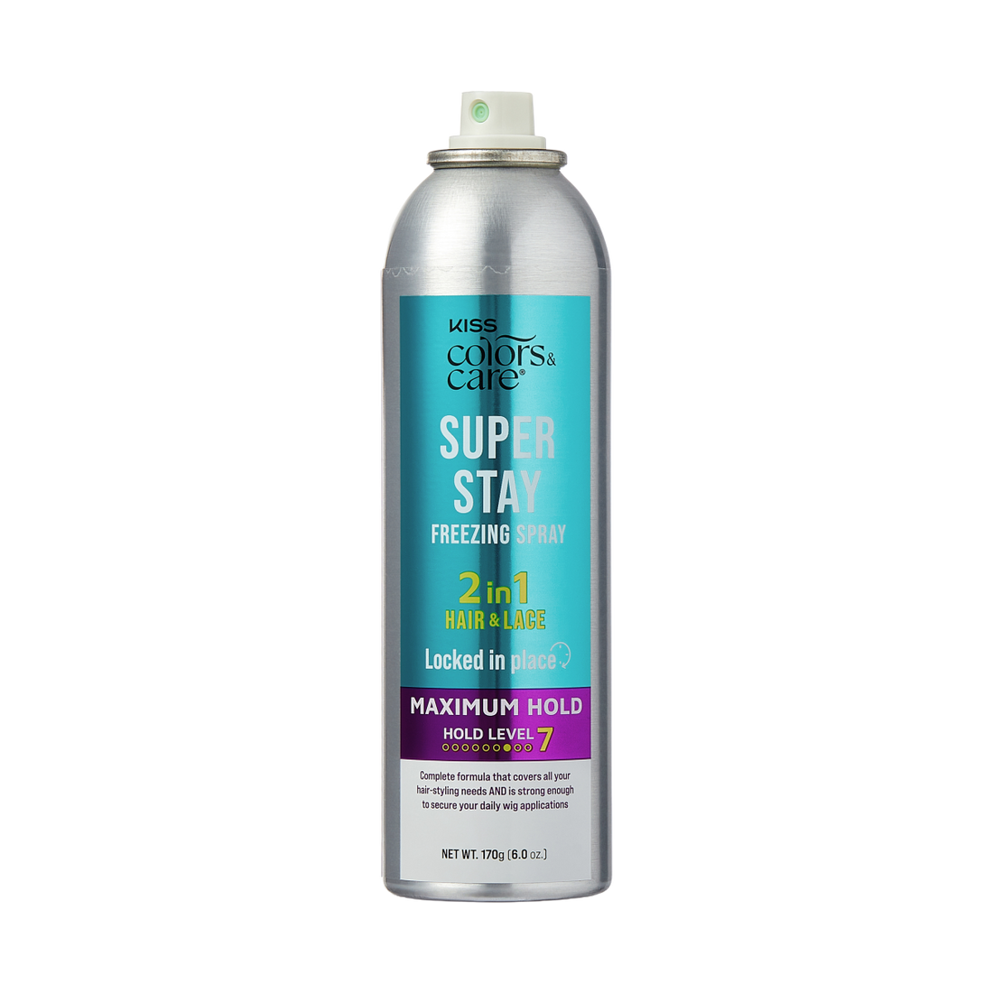 KISS Colors &amp; Care Super Stay Freezing Spray Maximum Hold, 6 oz.
