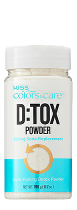 Kiss Colors & Care D:TOX Powder packaging on a white background