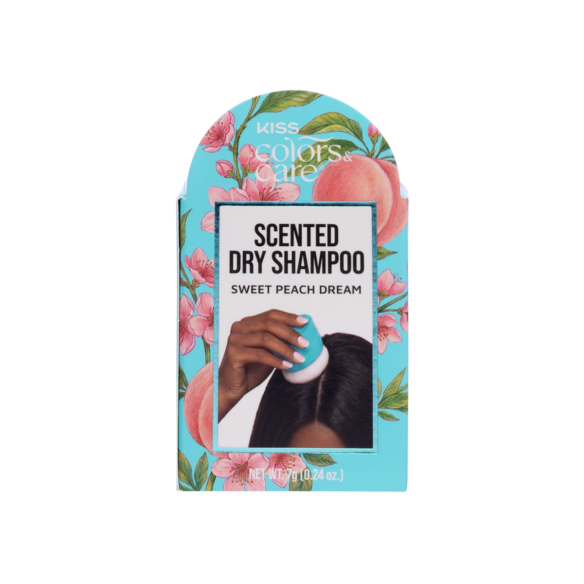 Kiss Colors &amp; Care Dry Shampoo Powder, Sweet Peach Dream | 7g (0.24 US fl. oz), Scented Dry Shampoo, Hair Care