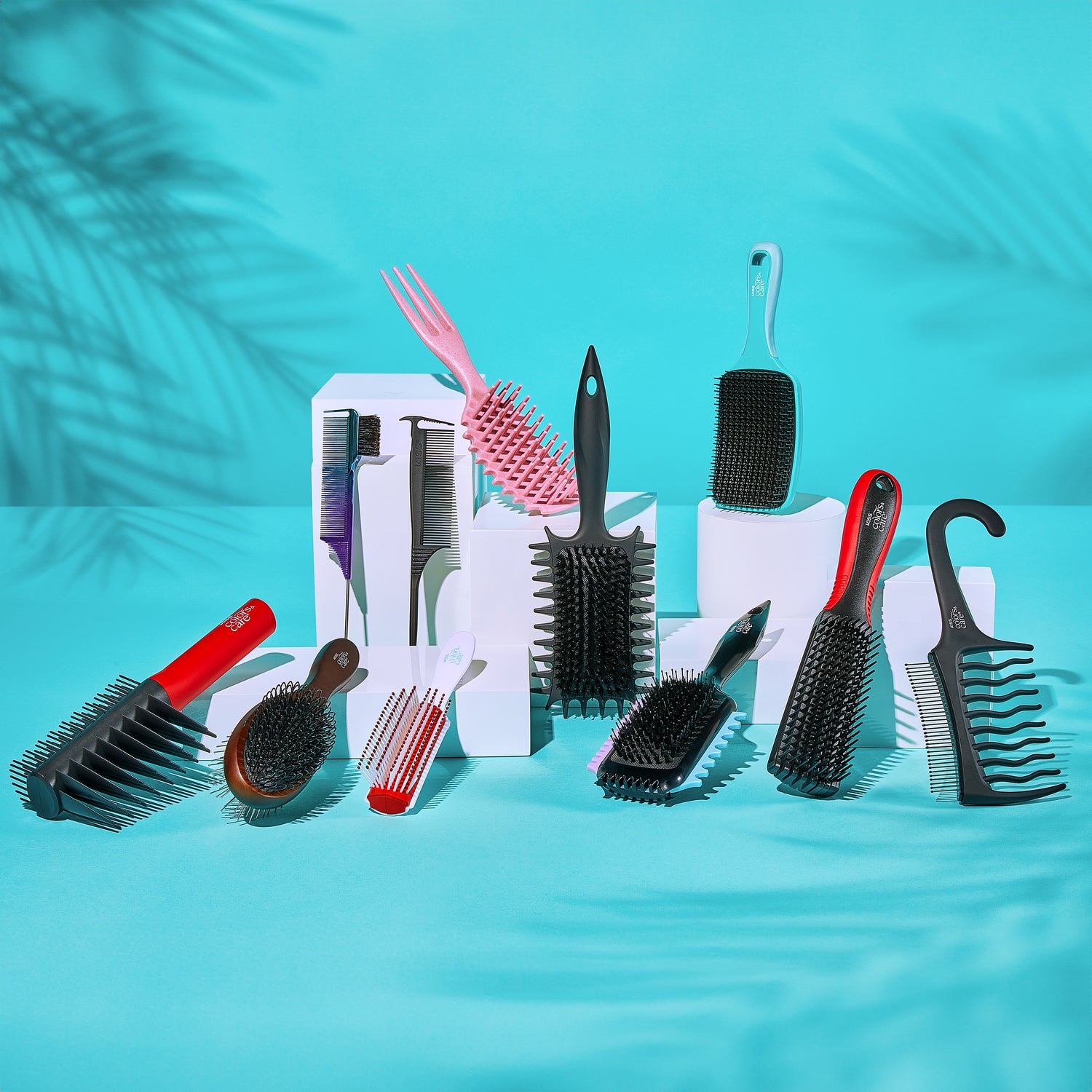 KISS Colors &amp; Care Detangle Boss Glide &amp; Define 2-in-1 Brush