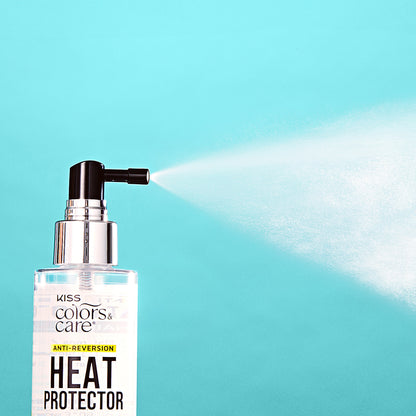 KISS Colors &amp; Care Silk Press Care Essentials Bundle - Hair Oil Spray