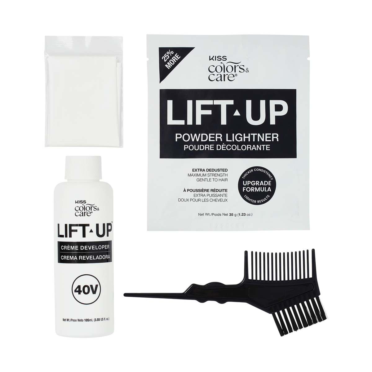 Kiss Colors &amp; Care Maximum Strength Lift-Up Complete Bleach Toner Kit - Ice | Bleach Kit, Hair Dye, Hair Color