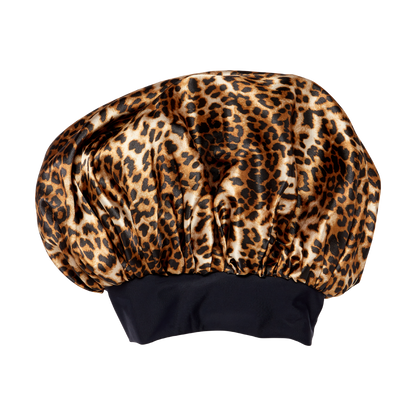 KISS Colors &amp; Care Silky Satin Double Wear Cap, Super Jumbo - Leopard