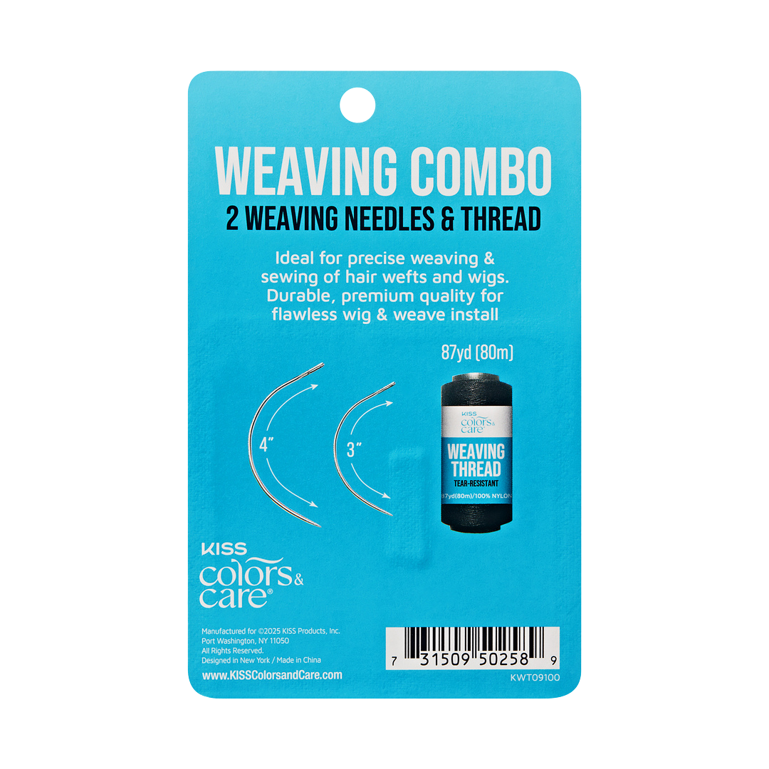 KISS Colors &amp; Care Weaving Combo Needle &amp; Thread Set