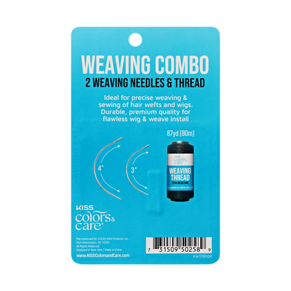 KISS Colors &amp; Care Weaving Combo Needle &amp; Thread Set