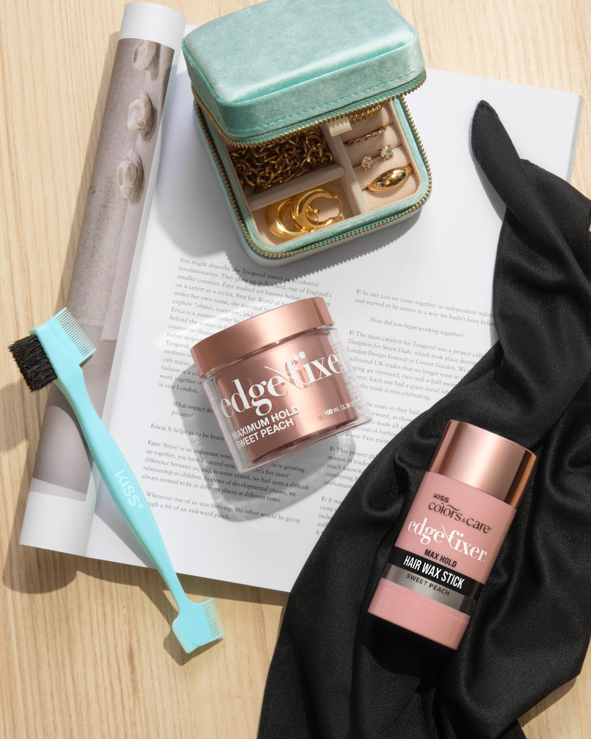 KISS Colors &amp; Care Silky Satin Edge Scarf