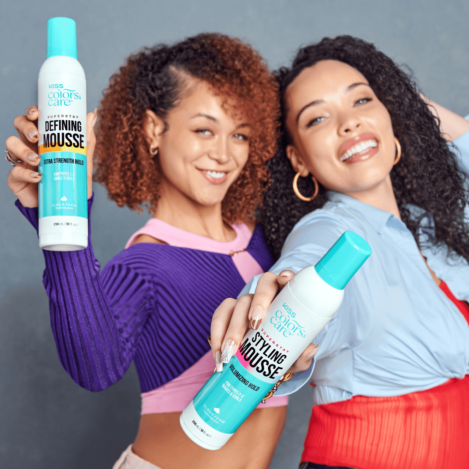 KISS Colors &amp; Care Super Stay Styling Mousse - Volumizing Hold