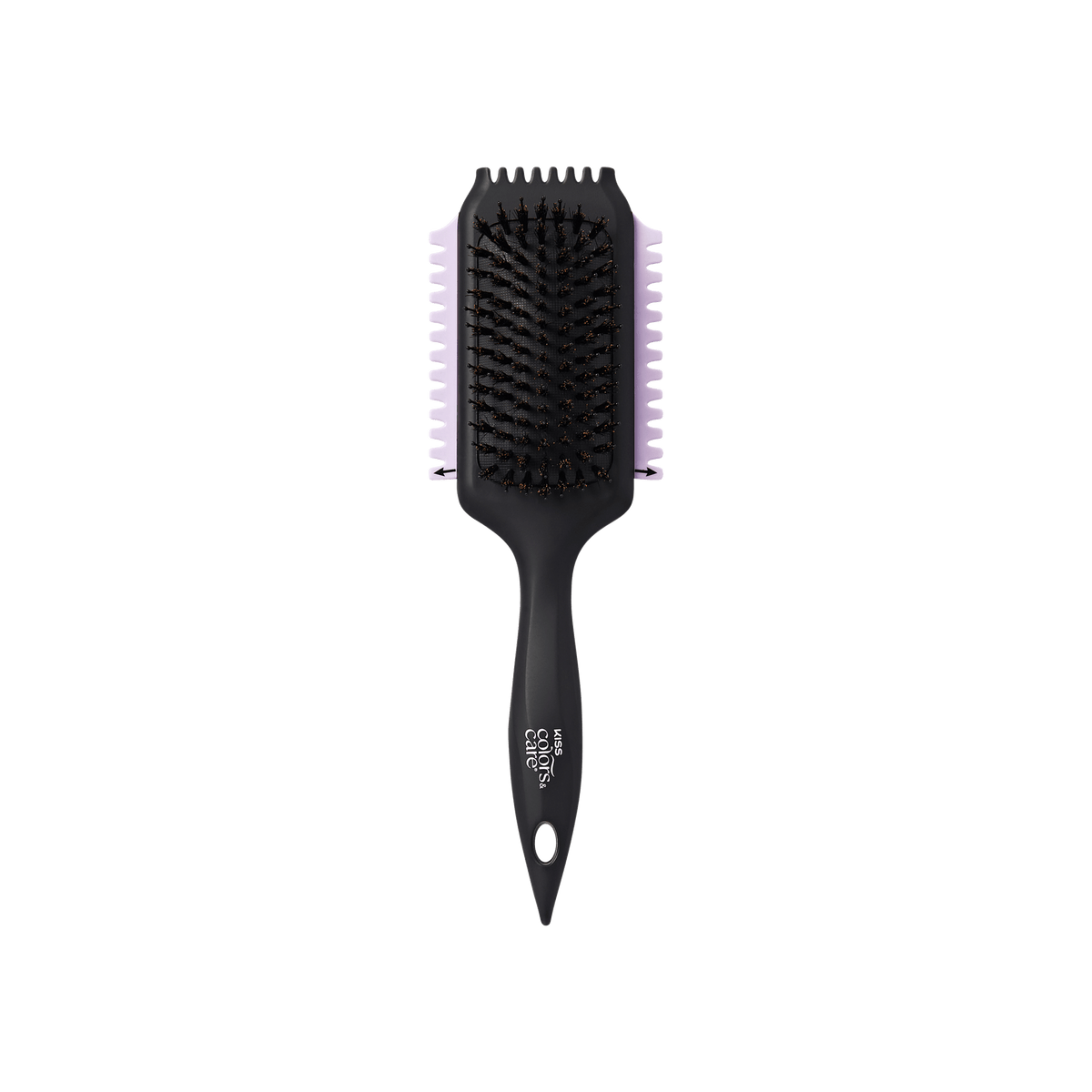 Kiss Colors &amp; Care 2-in-1 Curl Defining &amp; Volumizing SwitchCurl™ Brush - Black | Detangling Brush, Curl Brush, Interchangeable, For Use on Wet &amp; Dry Hair, Hair Accessories