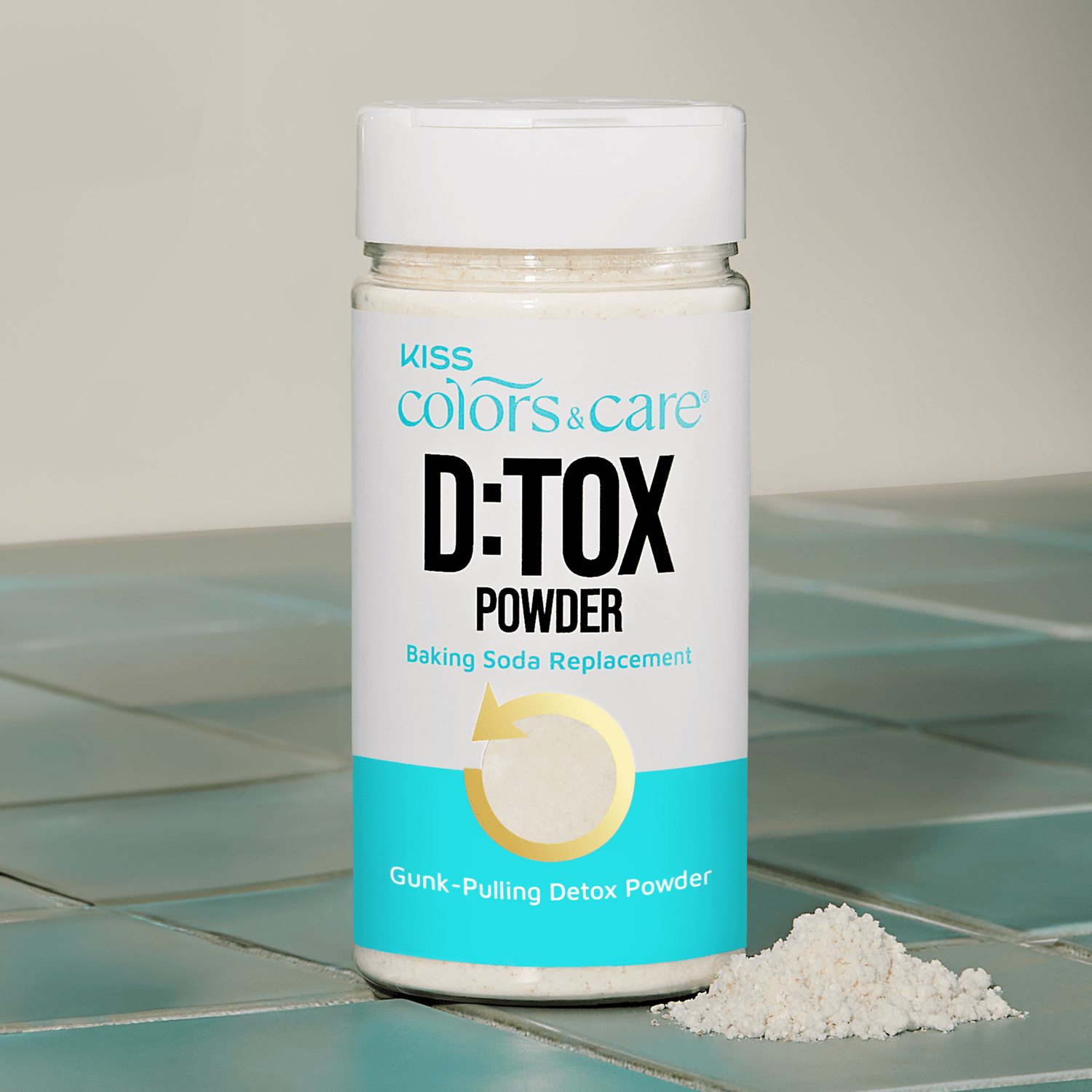 Kiss Colors &amp; Care D:TOX Hair Detox Powder, Gunk-Pulling Baking Powder Formula, 8 oz.