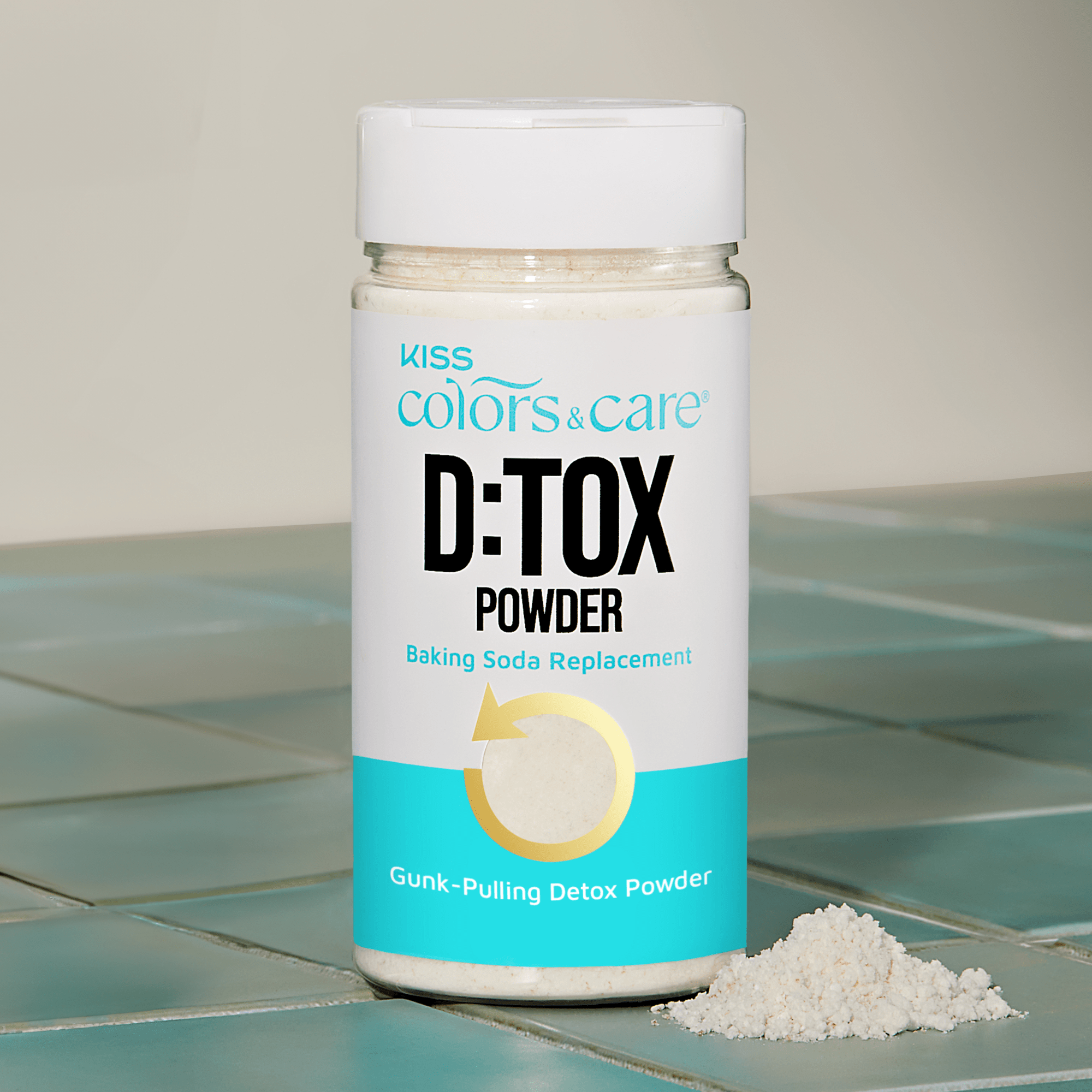 Kiss Colors &amp; Care D:TOX Hair Detox Powder, Gunk-Pulling Baking Powder Formula, 8 oz.