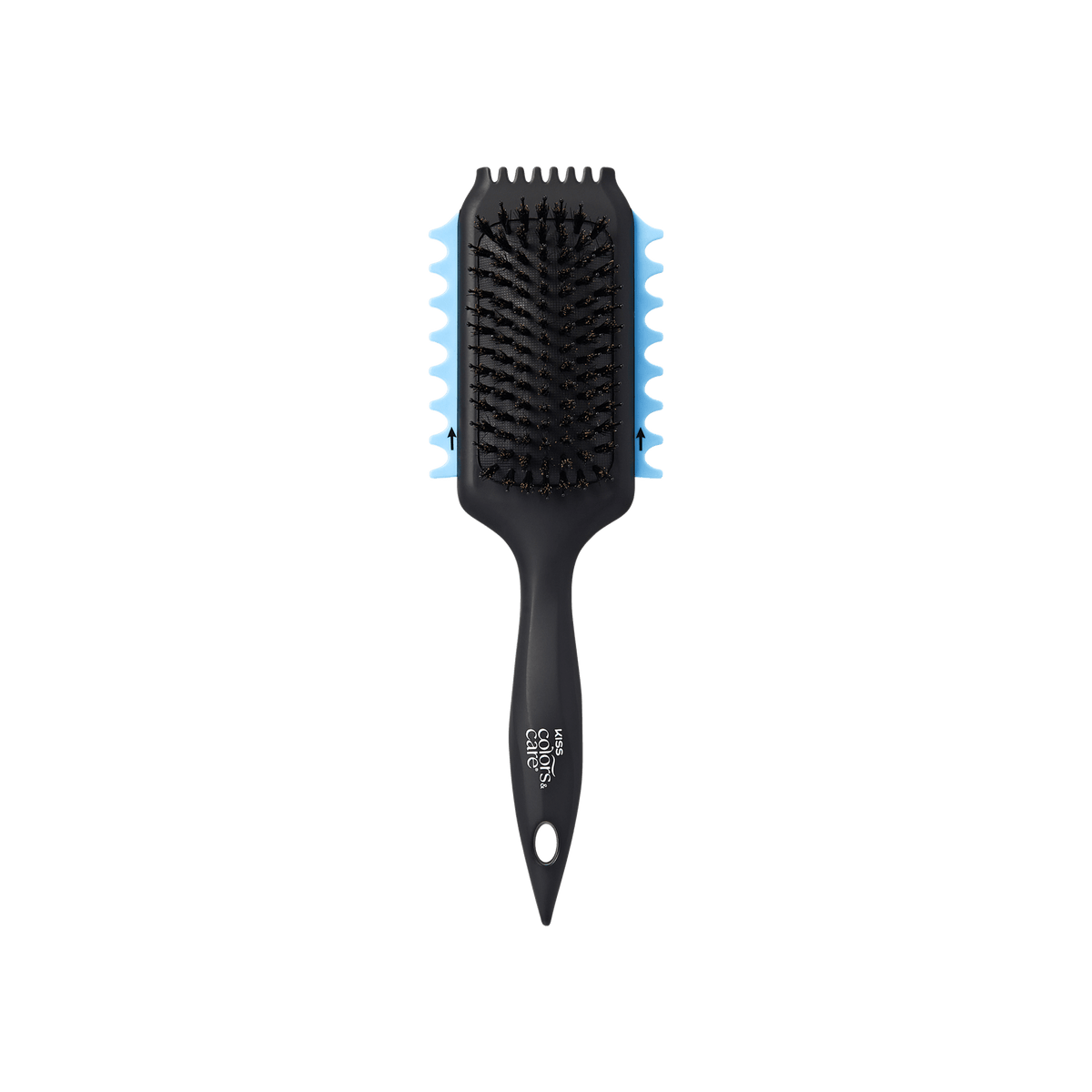 Kiss Colors &amp; Care 2-in-1 Curl Defining &amp; Volumizing SwitchCurl™ Brush - Black | Detangling Brush, Curl Brush, Interchangeable, For Use on Wet &amp; Dry Hair, Hair Accessories
