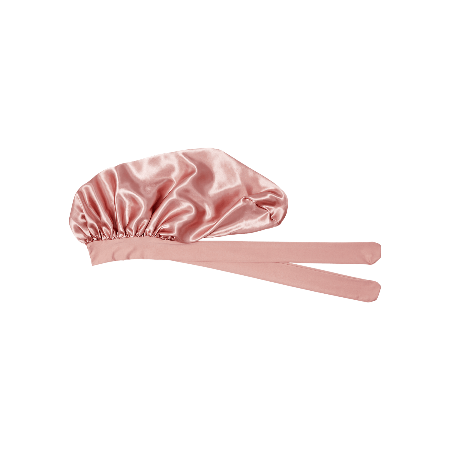 Kiss Colors &amp; Care Silky Satin Tie Band Braid Edge Bonnet - Dust Pink