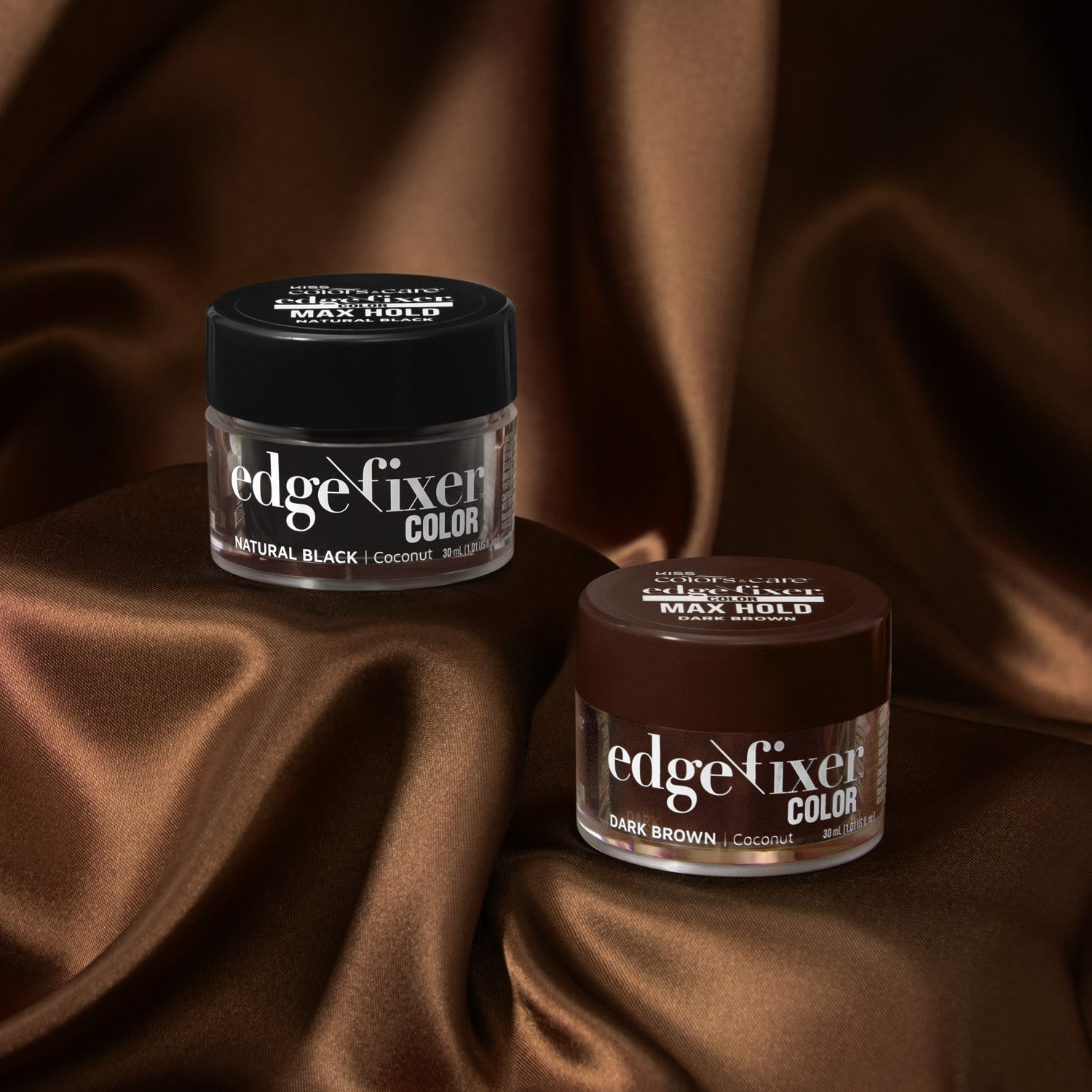 Kiss Colors &amp; Care Edge Fixer Color 100mL - Natural Black