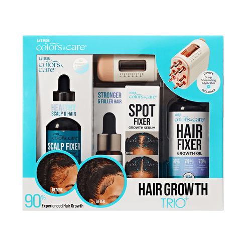 KISS Colors &amp; Care Hair Growth Trio +  Scalp Stimulating Applicator