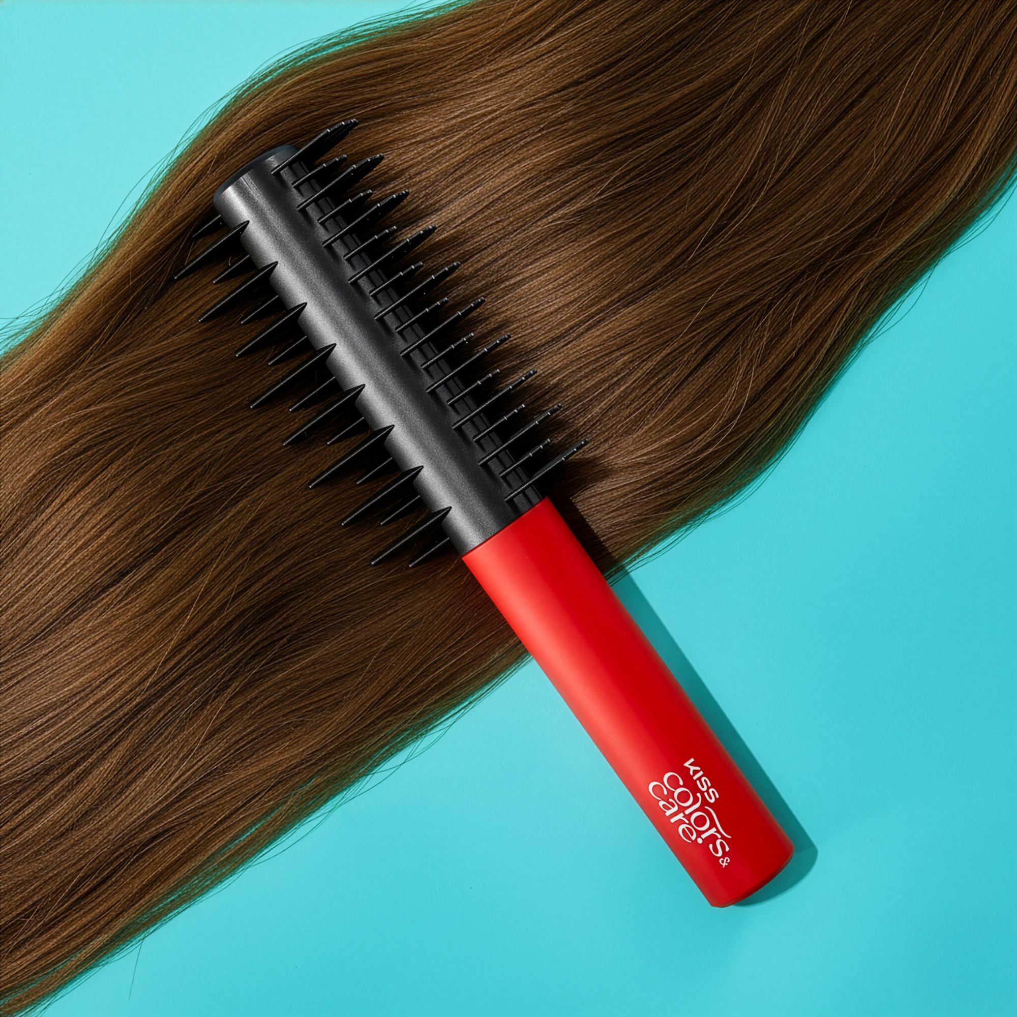 KISS Colors &amp; Care Detangle Boss Glide &amp; Define 2-in-1 Brush