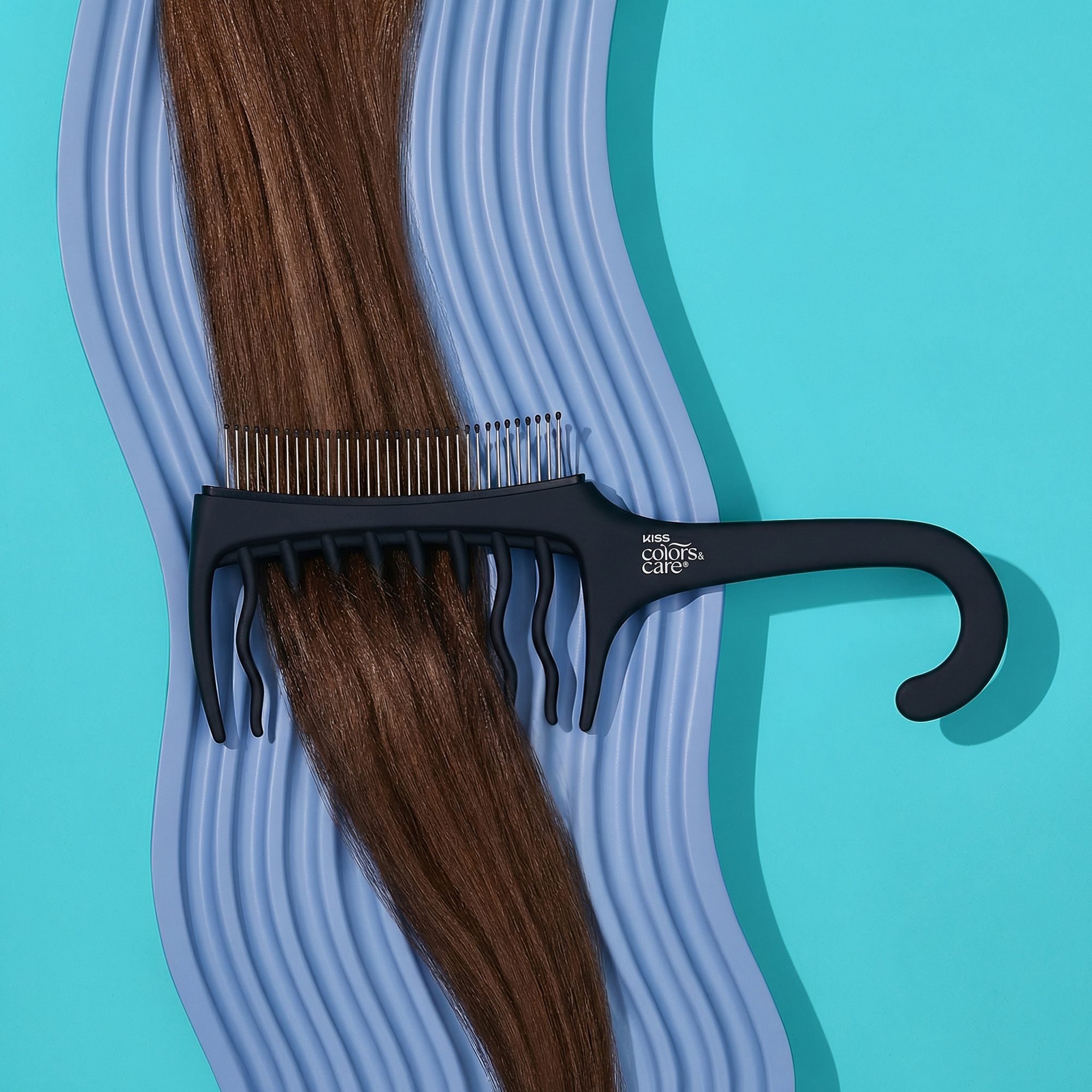 Kiss Colors &amp; Care Dual Sided Detangling Comb