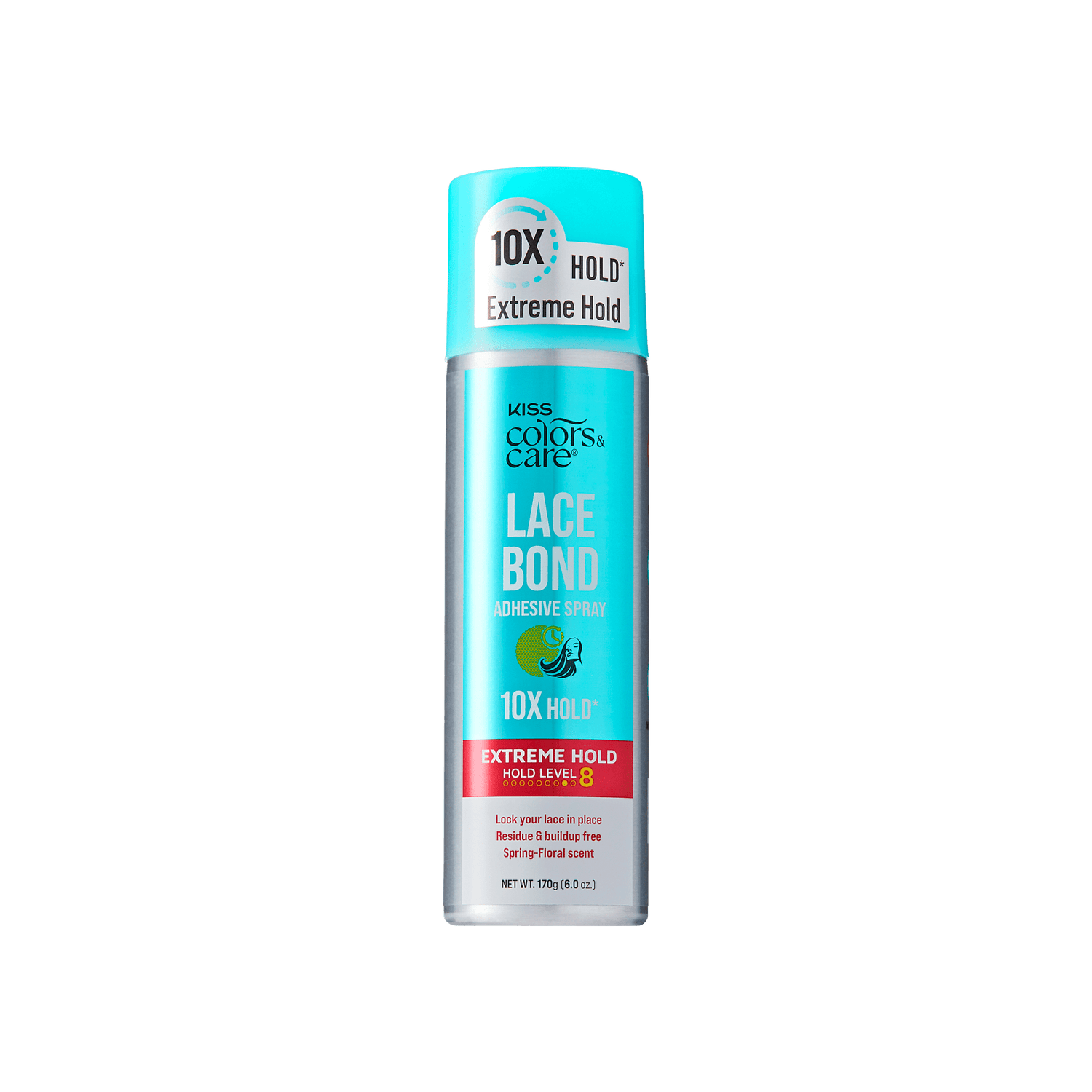 Kiss Colors &amp; Care Lace Bond Adhesive Spray Extreme Hold, 6 oz.