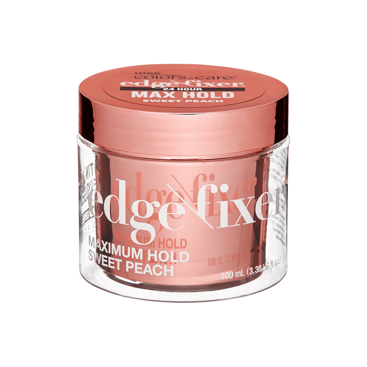 Edge Fixer Hair Gel, 100mL - Sweet Peach | KISS Colors & Care Edge Fixer Hair Gel, 100mL - Sweet Peach | KISS Colors & Care