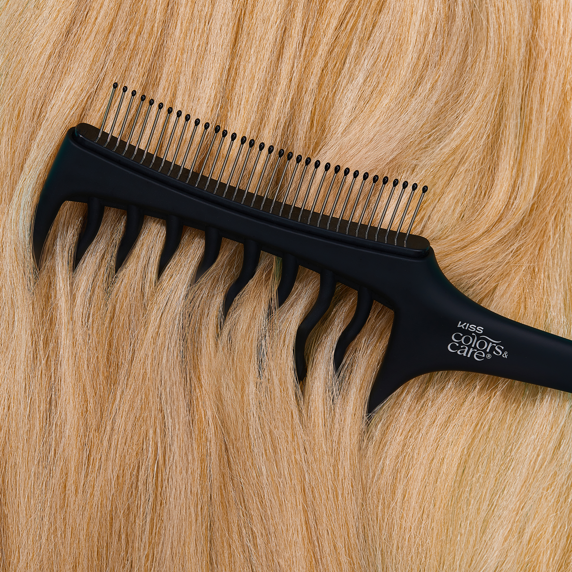 Kiss Colors &amp; Care Dual Sided Detangling Comb